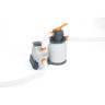 Стальной бассейн BESTWAY HYDRIUM 460х120см, 17430л + песочный ф/насос 5678 л/ч, лестница, тент, подстилка