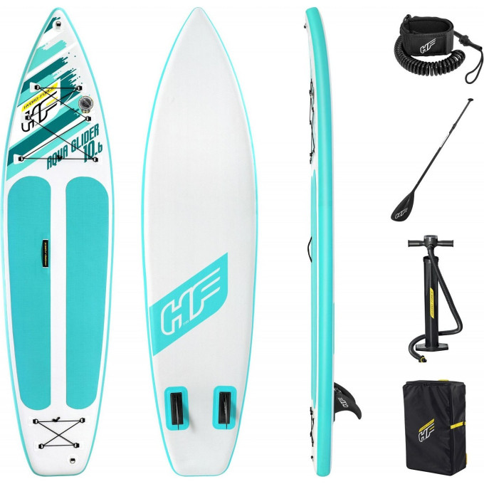 SUP-доска BESTWAY AQUA GLIDER 320x79x12см, насос, весло, лиш, ремнабор, сумка, до 110кг